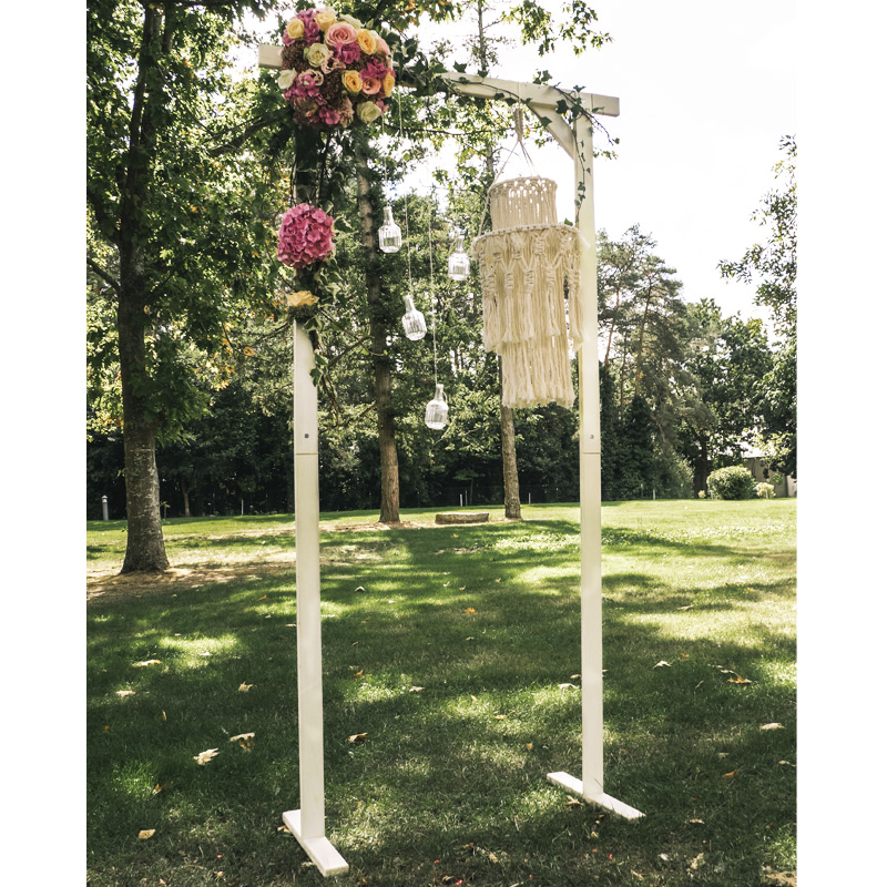 Petite Arche Bois Clair  Héra décoration - Location mariage